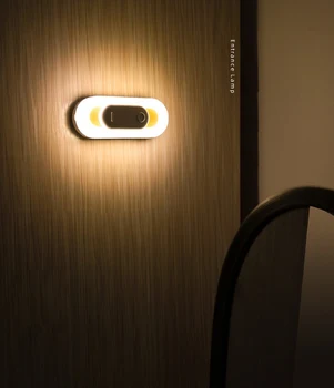 Intelligent Jutiklis Nakties Šviesos Žmogaus Indukcinės lempos Magnetinio LED Lemputė USB Įkrovimo Kabineto Sienų apšvietimo Namų Miegamasis