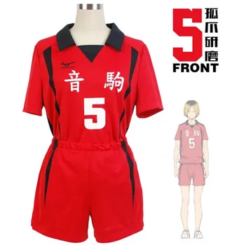 2Styles Haikyuu!! Nekoma High School #5 1 Kenma Kozume Kuroo Tetsuro Sportinę Cosplay Kostiumų Volley Ball Komanda Jersey Vienodas