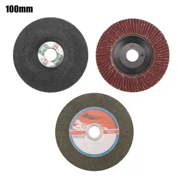 3 in 1 100/125mm Šlifavimo Diskas + Žaliuzės Varantys + Gabaliuką galandimo, Šlifavimo Rato Volframo Plieno Frezavimo Įrankis Metalo Karbido