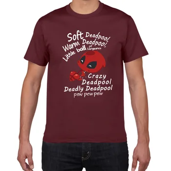 Minkštas Deadpool Vyrai Juokingi Marškinėliai Sheldon Cooper Mash Up Parodija Viršų Mados originalus Marškinėlius Vyrų Medvilnės trumpomis Rankovėmis marškinėliai homme