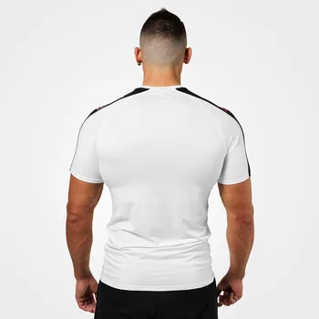 Streetwear vyriški T-shirt 2019 m. vasaros mados atsitiktinis marškinėliai vyrų sporto prekės marškinėliai jogger fitneso medvilnės viršų