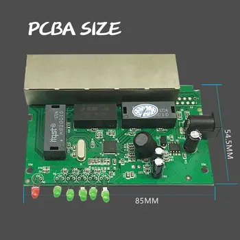 5 Uostą 12V 15V Passive Poe Switch Ethernet 10/100 mbps Poe 4 port Fotoaparato IP skaičius 4/5, domina keitimas+ 7/8-
