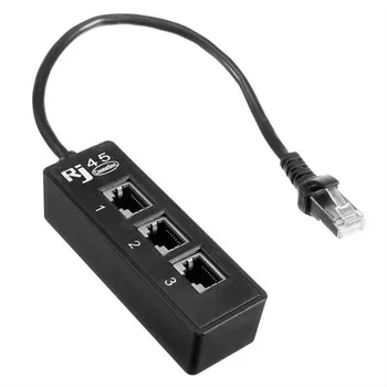 1pc RJ45 1 iki 3 Lizdas, Ethernet Tinklo LAN Kabelį Splitter Pratęsti Adapteris Jungtis