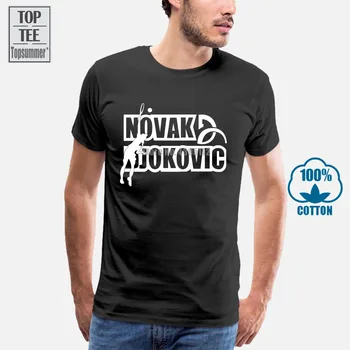 Vyrai T Marškinėliai Mados Novak Djokovic Logotipas Mados Spausdinti Vyrų, Moterų Marškinėliai, Serbija Didmeninė Marškinėlius