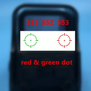 551 552 553 Raudonas Žalias Taškas Holografinio Taikiklio taikymo Sritis Medžioklės Red Dot 