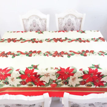 Kalėdinė dekoracija gėlės žiedas staltiesė namų apdailos lentelės padengti festivalis 