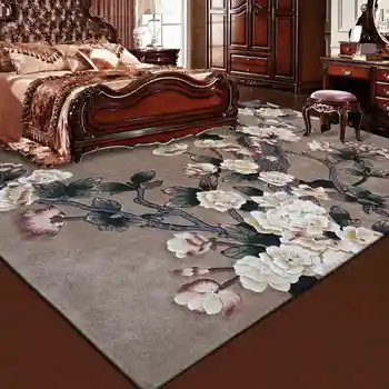 Rožinės Gėlės ant kilimų Vilna Sudedamoji dalis koridoriaus, kabinetas, svetainė, miegamasis, Kilimėlis, Kilimėliai Apdailos Visu dydžiu kilimas Gėlių kilimas