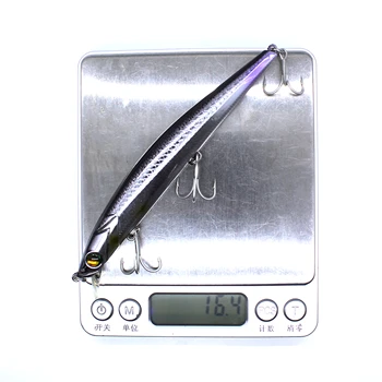 AOCLU Jerkbait wobblers 12.cm 16.4 g, Gylis-0.3-1.3 m Sunku Masalas Minnow Žvejybos masalas magnetas svorio perkėlimo sistemą ilgai liejimas