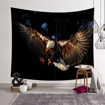Flying Eagle Modelis Gobelenas Sienos Kabo Gyvūnų Menas, Sienų, Sofa-Lova Apdaila Antklodė Paplūdimio Rankšluostį Lovatiesė Priedai