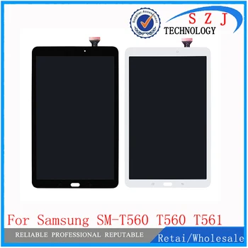 Naujas Samsung Galaxy Tab E 9.6 SM-T560 T560 T561 Jutiklinis Ekranas Jutiklių Stiklas, skaitmeninis keitiklis + Lcd Ekranas Asamblėja