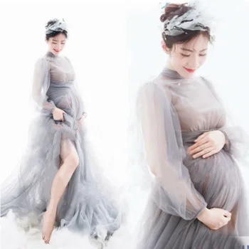 Nėštumo Suknelė Fotografijos Motinystės Suknelės Už Nuotrauką Šaudyti Ilgai Nėrinių Motinystės Fotografija Rekvizitai Suknelė Nėščioms Moterims