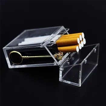 Naujausias Cigarečių Atveju Storio Aukštos Kokybės Nešiojamų Lengvesni Paketo talpinimo INS Vėjas Skaidrus Cigarečių Atveju