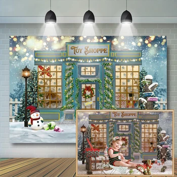 Kalėdų Fonas Snaigės Kalėdų medžio Vainikas Medienos Baby Vaikų Fotografijos Fone Blizgučiai Šalis Lempos Dekoras Reklama
