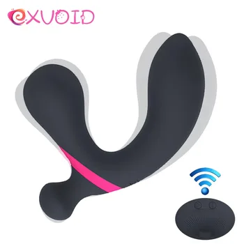 EXVOID Analinis Vibratorius Prostatos Masažas Orgazmas Nuotolinio Valdymo Butt Plug Silikono Analinis Sekso Žaislai Moterims, Suaugusiems, Sekso Parduotuvė