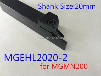 MGEHL 2020-2 Išorės Griovelį Tekinimo Įrankio Laikiklis Šerdies Skersmuo 20*20mm Ilgis 125mm CNC tekinimo įrankis MGMN200 Įdėklai