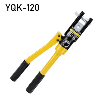 YQK-120 hidrauliniai užspaudimo replės, intervalas yra 10-120mm2 aukštos kokybės vario ir aliuminio nosies hidrauliniai replės