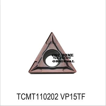 Originalus MITSUBISHI TCMT110202 TCMT110204 TCMT110208 VP15TF Karbido Įdėklai TCMT Tekinimo Įrankis Staklės, Pjovimo Įrankiai CNC Savininkas