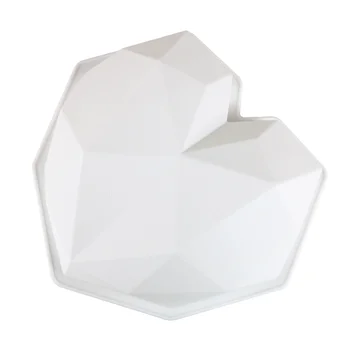 Silikono Formos Tortas dekoravimo Kepimo Įrankiai 3D Formos Deimantų Širdies Formos Šokoladiniai Sponge Pyragai Putėsiai Desertas