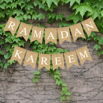 Ramadanas Kareem Papuošalai 2021 Eid Mubarakas Reklama Musulmonai Skalbiniai Kabo Vėliavos su Lynų Islamas Namų Dekoro Šalies Prekių