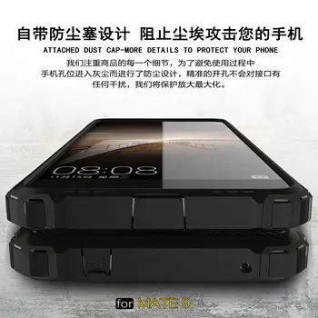 WolfRule Padengti Huawei Mate 9 Byloje Plastikiniai & TPU Šarvai Stabdžių Trankyti Telefoną Atveju Huawei Mate 9 Padengti Coque Mate9 5.9