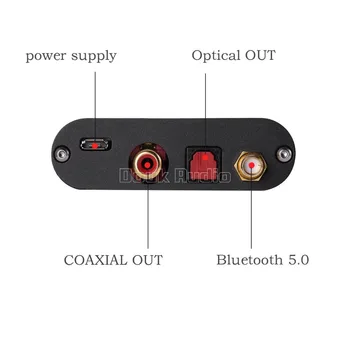Douk audio Mini Bluetooth 5.0 Skaitmeninio Garso Imtuvas Hi-Fi CSR8675 24BIT ATPX-HD Optinis Bendraašius