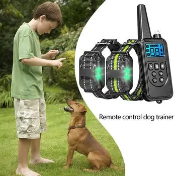 Karšto Pet Treneris Šunų Mokymo Apykaklės Elektroninių Įkrovimo Anti-Loti Prietaisas Vandeniui Elektrinis Šuns Antkaklis ES Plug