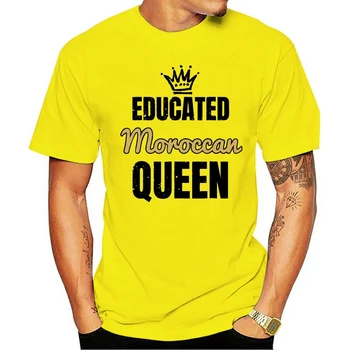 2021 MenFashion trumpas rankovėmis camisetas Marokas marškinėliai Moteris Išsilavinę Maroko Karalienė Marškinėliai Tee