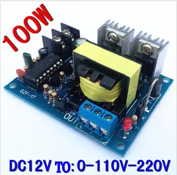 TL494 100W 12V Į 0-110-220V Micro Inverter 12V Dual 110V Step-up plokštės