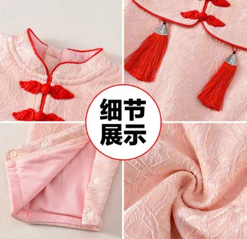 Naujagimio jumpsuit Kinų stiliaus pavasarį ir rudenį laipiojimo drabužiai