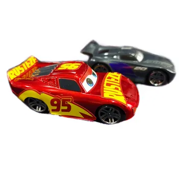4pcs Disney Pixar Cars 2 3 plastiko Žaislas, Automobilių Žaibas McQueen Nr. 95 Mater Jackson Audra 1:64 plastikiniai vaiko gimtadienio Dovana