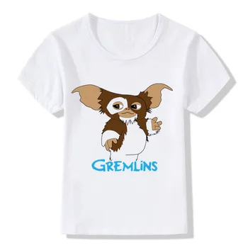 Mielas Gremlins Gizmo Dizaino Vaikų Juokingi marškinėliai Kūdikių Berniukų/Mergaičių trumpomis Rankovėmis Viršūnes T-shirt Vaikų Vasaros Drabužius