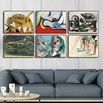 Namų Dekoravimo Meno Sienos Nuotraukas Fro Kambarį Plakato Spauda, Drobė Paveikslų Ispanijos Pablo Picasso Abstrakčiai Svajonė
