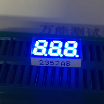 10vnt 0.25 blue LED Ekranas, 3 Bitų Skaitmeninis Vamzdžio 7 Segmentų led ekranas Bendro Katodo/Anodų