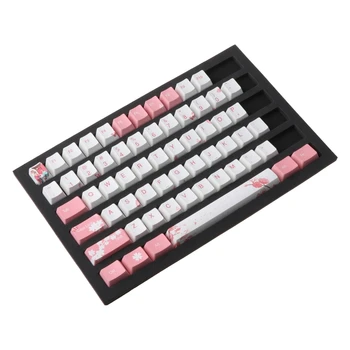 OEM PBT Cherry Blossom Keycap Mechaninė Klaviatūra Keycaps Dažų Sublimacijos Keycap