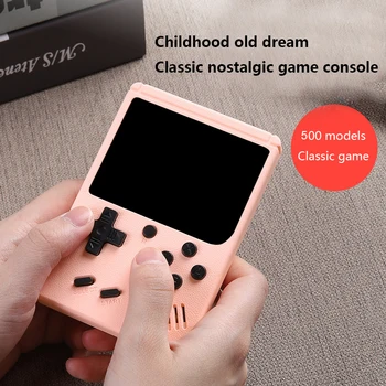 Nauja Nešiojamoji Vaizdo Žaidimų Konsolėje įmontuotas 500 Retro Klasikiniai Žaidimai, 3,0 Colių Nešiojamų 8 Bitų Žaidimų Žaidėjas Mini Pocket Gamepads