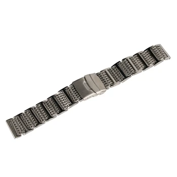 20mm 22mm 24mm Watchband Sidabro Nerūdijančio Plieno Laikrodis Juosta Dirželis Mados Apyrankę Pakeitimo vyriškų Laikrodžių Priedai