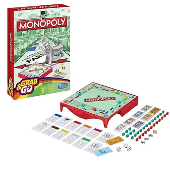 Hasbro Monopolis Nešiojamų Kelionių Versija Puzzle Žaidimas Klasikinis Leidimas Stalo Žaidimai Šalies Šeimos Susibūrimo Vaikams, Žaislai, Kalėdų Dovana