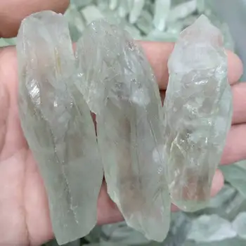 Žalia Kianitas Kristalai x3 Unpolished Mineralų Aukštos Klasės Žaliavos, Akmens