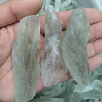 Žalia Kianitas Kristalai x3 Unpolished Mineralų Aukštos Klasės Žaliavos, Akmens