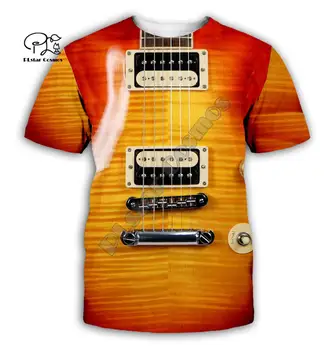 Gitaros meno, Muzikos instrumentas, 3D full spausdinimo mados t marškinėliai, Unisex hip-hop stiliaus marškinėlius streetwear atsitiktinis vasaros stilius-2