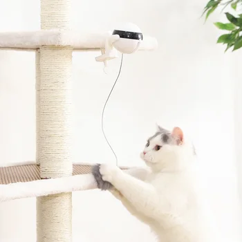 Juokingi Kačių Žaislas Kamuolys Automatinė Kibinimas Stimuliuojantys Žaislai Katėms Interaktyvus Elektros Plazdėjimas Sukasi Kėlimo Pet Drapak Dla Kota