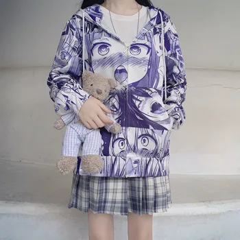 Japonijoje Pavasario Mergaitės Nauja Mergina Prarasti Ypatingą Mados Moteriški High Street Japonija Spausdinti Ilgomis Rankovėmis Hoodies Harajuku Streetwear