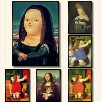 Klaidingą Mona Lisa Grafiti Meno Drobė, Tapyba, Portretas Plakatai ir Spausdinimo Derliaus Sienos Meno Nuotrauką Kambarį Namo Apdaila