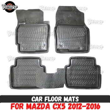 Automobilių kilimėliai atveju, Mazda CX5 2012-2016 gumos 1 set / 4 vnt. arba 2 vnt priedai apsaugoti kilimų apdaila