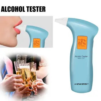 Vehemo Nešiojamą Kvėpavimas Testeris Alkoholio Testeris-LCD Ekranas Labai Jautrus Detektorius Kvėpavimas Alkoholio Testeriai NAUJŲ Automobilių Analizatorius