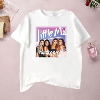 Didžiosios britanijos Mergina Muzikos Grupės Little Mix spausdinti marškinėlius moterims 