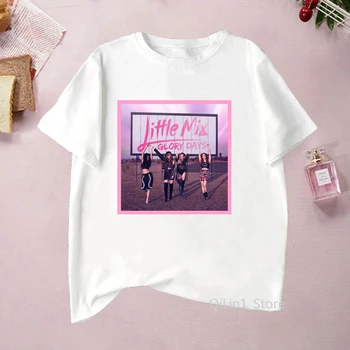 Didžiosios britanijos Mergina Muzikos Grupės Little Mix spausdinti marškinėlius moterims 