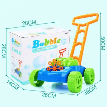 Elektroninių Burbulas Vejapjovė Walker Burbulo Pūtimo Mašina, su Muzika, Lauko Žaidimas Push Žaislai Vaikams, Vaikai