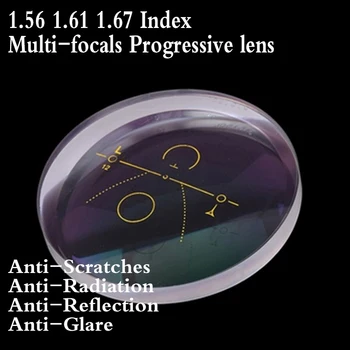 1.56 1.61 1.67 Indeksas Asferiniai Multi-židinio Progressive Optinis Recepto Akiniai Lęšio Presbyopia Lęšių Akiniai