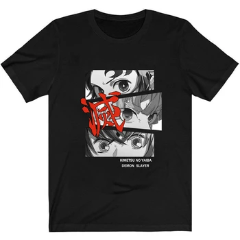 Demon Slayer T-Shirts Japonų Anime Harajuku Topai Marškinėliai Moterims